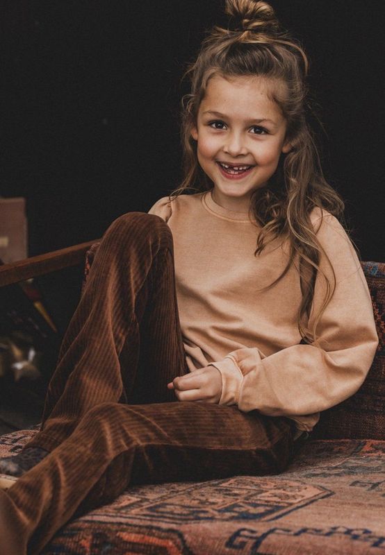 Looxs Revolution 2431-7332 Truien & Vesten Meisjes - Sweater - Hoodie - Vest- Bruin