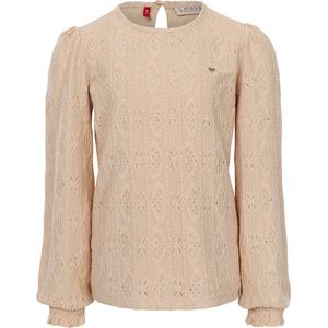 LOOXS Little 2432-7104-038 Meisjes Blouse0 - ecru van 98 Polyester 2 Spandex