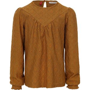 LOOXS Little 2432-7115-517 Meisjes Blouse - Geel van 98 Polyester 2 Spandex