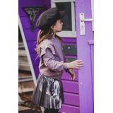 LOOXS Little 2433-7708-435 Meisjes Rok - Maat 116 - silver van 95% POLYESTER 5% SPANDEX