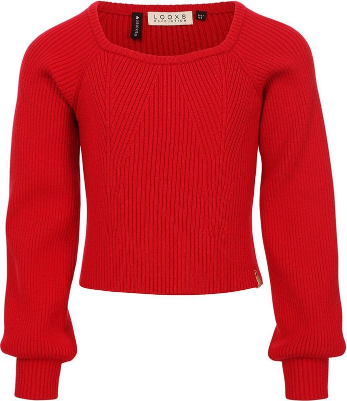 LOOXS - 10sixteen - Sweater - Rood - 52% Viscose 29% Polyester 19% Polyamide