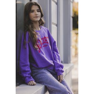 Looxs Revolution 2501-5318 Truien & Vesten Meisjes - Sweater - Hoodie - Vest- Paars