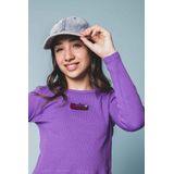 LOOXS 10sixteen Zomer top meisjes rib longsleeve - Paars