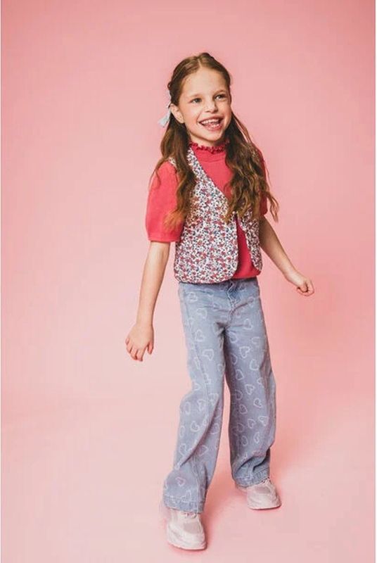 Gilet - Bloemenprint - Katoen