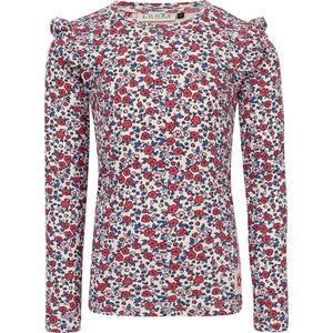 LOOXS Little Zomer shirt meisjes pointel l s - AOP bloemen multi