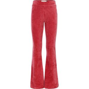 LOOXS Little 2501-7614-212 Meisjes Broek - rood van 78% Cotton 18% Polyester 4% lycra Velour Rib