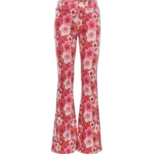 LOOXS Little 2501-7615-987 Meisjes Broek - rood dessin van 90% Cotton 8% Polyester 2% Lycra