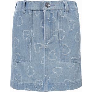 LOOXS Little Zomer jeans rok meisjes - Bleach blauw