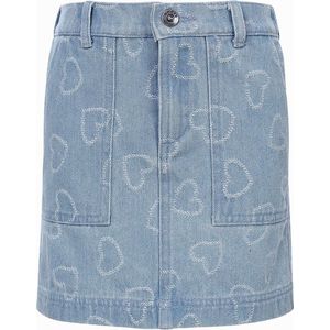 LOOXS Little Zomer jeans rok meisjes - Bleach blauw