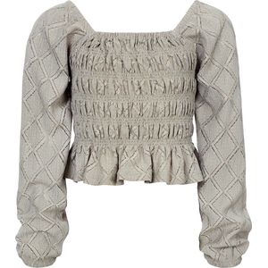 Looxs Revolution Top Olijfgroen Smock voor Meisjes