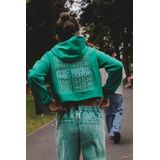 Looxs Revolution Sweatshirt Groen voor Meisjes - Cropped en Met Hoodie
