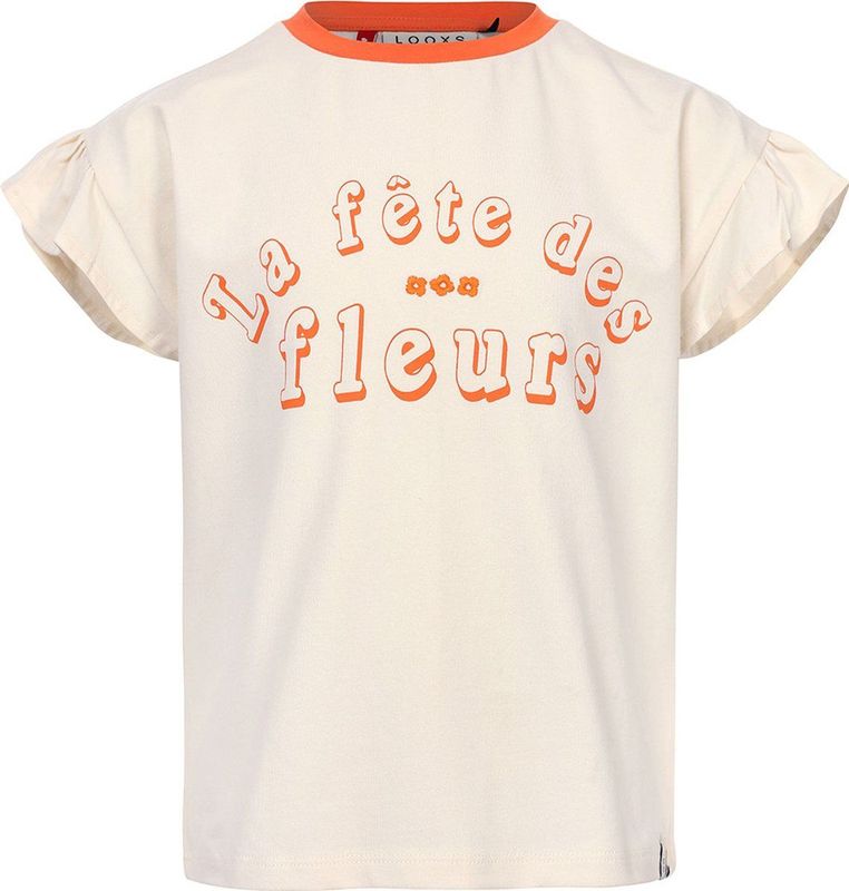 LOOXS - Little T-shirt - Ecru - Katoen en Elastaan