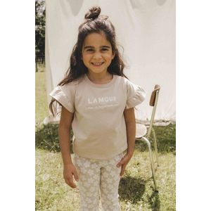 LOOXS Little 2511-7480-414 Meisjes T-Shirt - Maat 92 - taupe van 95% Cotton 5% elastan