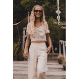 Looxs Revolution Top Viscose / Linnen Zand voor Meisjes