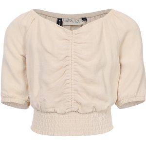 LOOXS - 10sixteen - Blouse - Beige - Viscose/Linnen - Cropped Fit