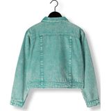 Looxs Revolution Denim Jasje Meisjes - Cropped Groene Wassing