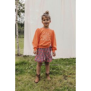 Looxs Revolution 2511-7318 Truien & Vesten Meisjes - Sweater - Hoodie - Vest- Oranje - Maat 110