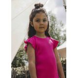 LOOXS - Oh Happy Day! T-Shirt - Roze - 96% Cotton 4% Spandex