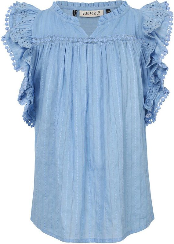 LOOXS 10sixteen Blouse - Blauw - 100% Cotton