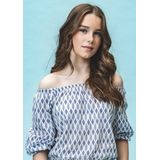 LOOXS 10sixteen Blouse Meisjes - Blauw - 55% Katoen 45% Viscose