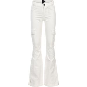 LOOXS - 10sixteen - Flared Cargo Broek - Wit - Denim