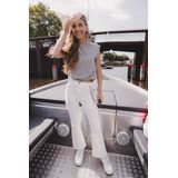 LOOXS - 10sixteen - Flared Cargo Broek - Wit - Denim