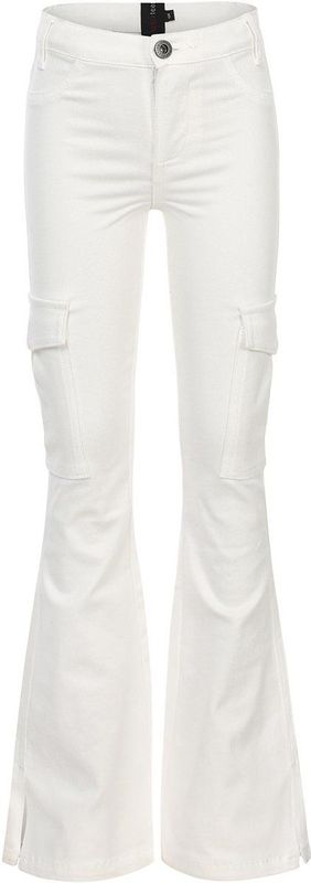 LOOXS - 10sixteen - Flared Cargo Broek - Wit - Denim