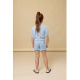 LOOXS - Little Broek - Korte Broek - Blauw - 80% Viscose 20% Linen