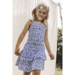LOOXS Little 2512-7740-788 Meisjes Rok - Maat 122 - Blauw van 96% Cotton 2% polyamide 2% Lycra