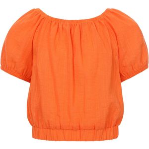 LOOXS 10sixteen 2513-5188-259 Meisjes Blouse - Maat 128 - Oranje van 85% Cotton 15% Spandex