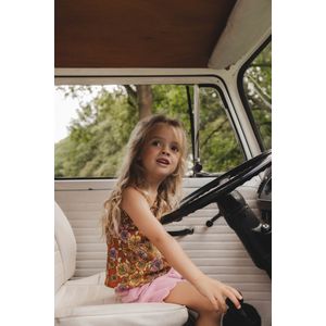 LOOXS Little 2513-7181-808 - T-shirt - Geel dessin - 98% Polyester 2% Spandex