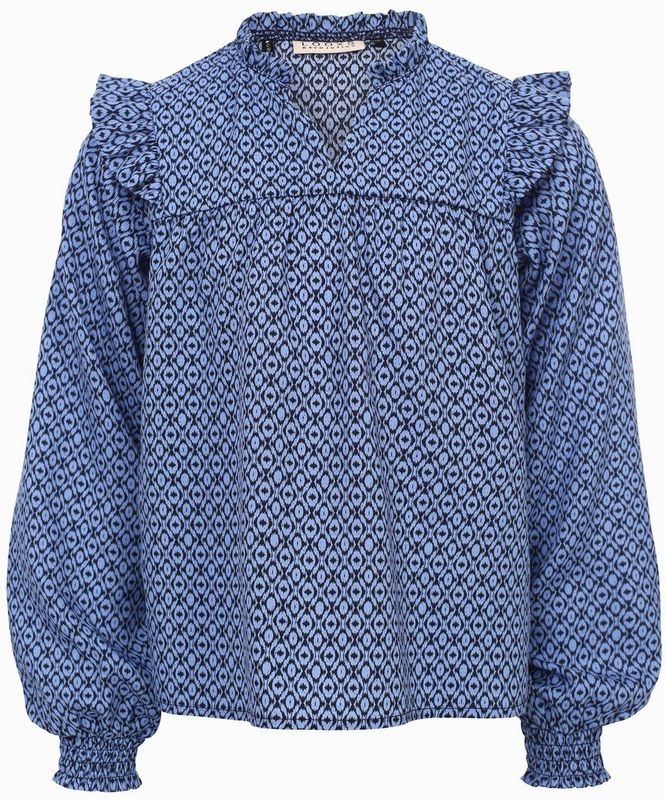 LOOXS 10sixteen - Blouse - Blauw - 100% Polyester