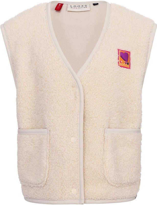 LOOXS Little - 2531-7016-008 - Gilet - Gebroken Wit - 100% Polyester