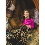 LOOXS - Harembroek - Zwart met Geel - Flared Fit - Elastische Tailleband