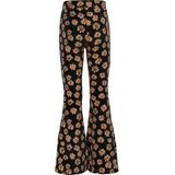 LOOXS - Harembroek - Zwart met Geel - Flared Fit - Elastische Tailleband