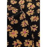 LOOXS - Harembroek - Zwart met Geel - Flared Fit - Elastische Tailleband