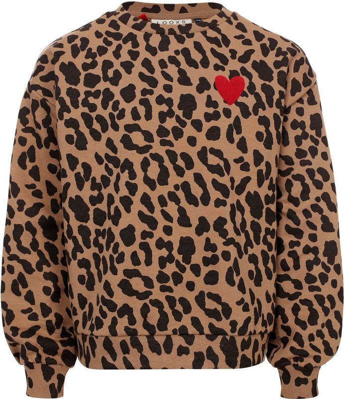 LOOXS - Sweater - Panterprint - Zacht Katoen - Lange Mouwen