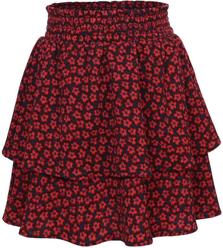 LOOXS Little - Rok - Rood - Maat 122 - 98% Polyester 2% Spandex