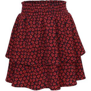 LOOXS Little - Rok - Rood - Maat 122 - 98% Polyester 2% Spandex