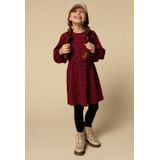LOOXS Little - Jurk - Rood - Maat 98 - 98% Polyester 2% Spandex