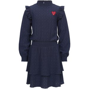 LOOXS Little - Jurk - Blauw - Maat 110