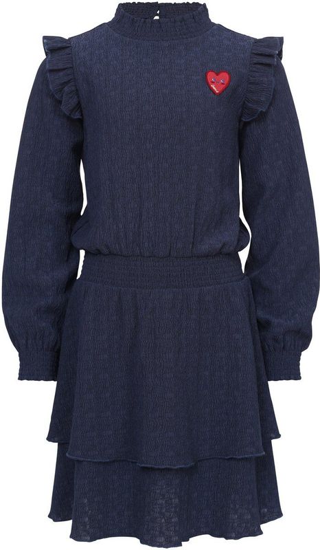 LOOXS Little - Jurk - Blauw - Maat 110