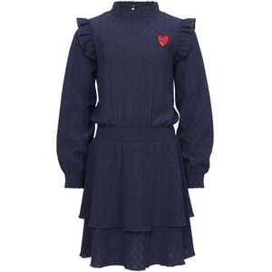 LOOXS Little - Jurk - Blauw - Maat 110