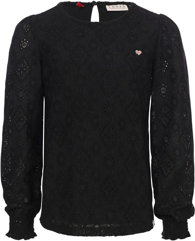 LOOXS Little - 2533-7179-093 - Blouse - Zwart