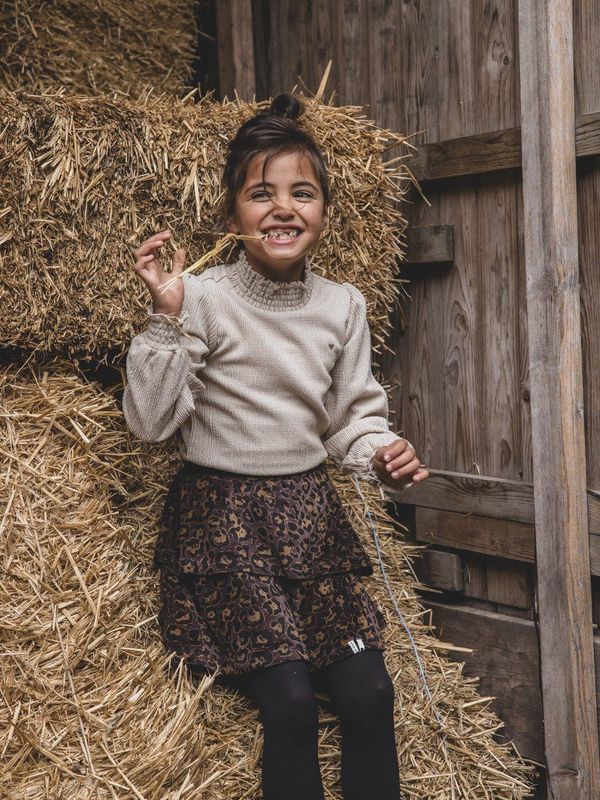 LOOXS - Little 2533-7770-941 - Rok - Bruin - Strokenrok