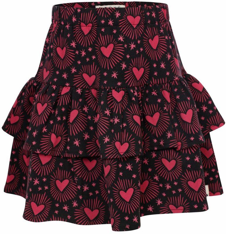 LOOXS Little 2533-7778-969 Meisjes Rok - Maat 92 - Zwart van 95% Cotton 5% Elasthane
