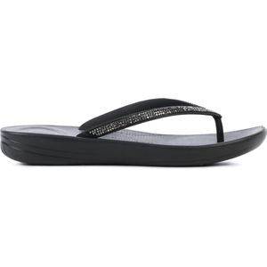 FitFlop TM Vrouwen Slippers Iqushion sparkle - Zwart