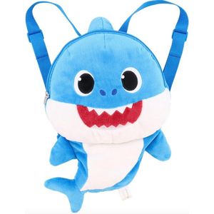 Baby Shark 3D Rugzak - schoolrugzak voor kinderen - eco-pluche