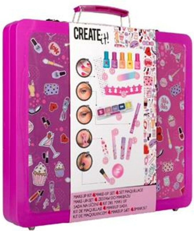 Create it! - Make-up Koffer Tin - Neon - Glitters