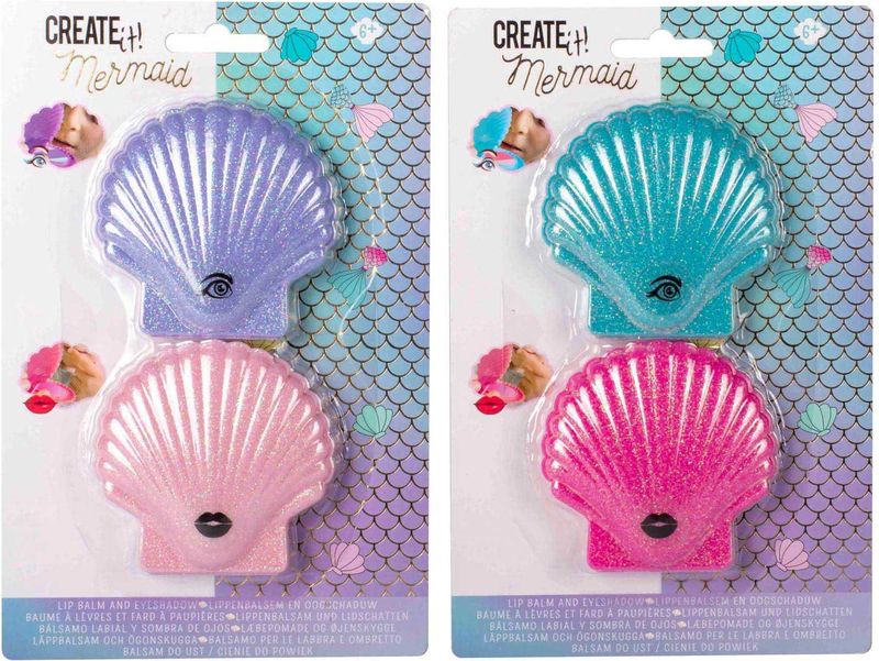 Create It! Mermaid Make-up - Lip en Oog - Blauw Roze Paars - Hydraterend